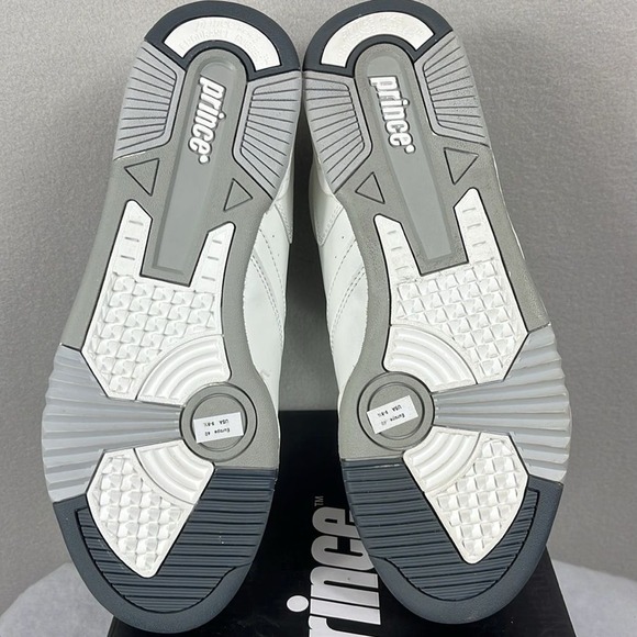 Prince Lace Up Leather Upper Sneakers  Womens Size 9-9.5 White FST838 NWT - Picture 8 of 10